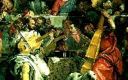 Paolo  Veronese a group of musicians oil on canvas